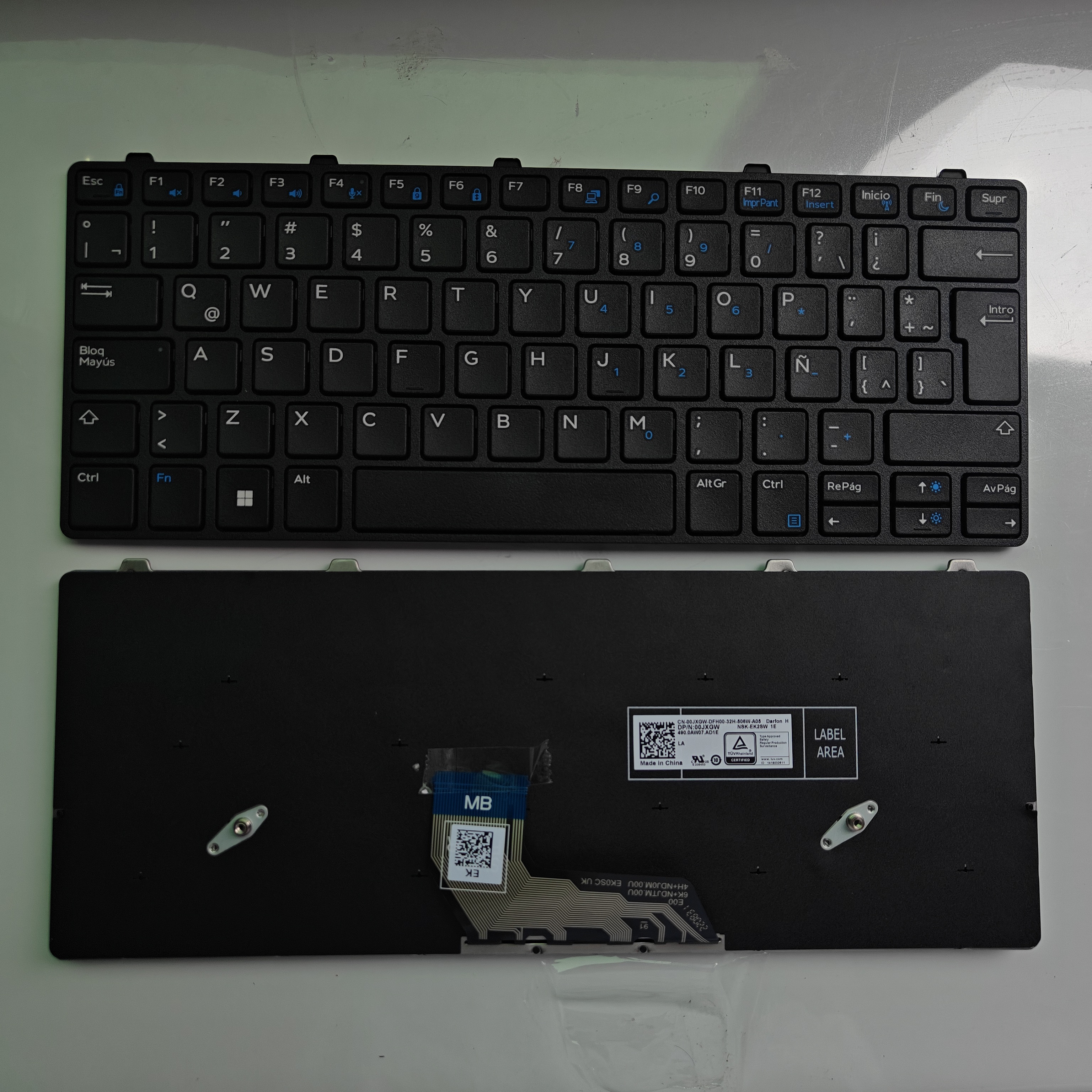 Picture of New Replacement Laptop Keyboard For DELL 3180/3189 BLACK FRAME BLACK La Layout